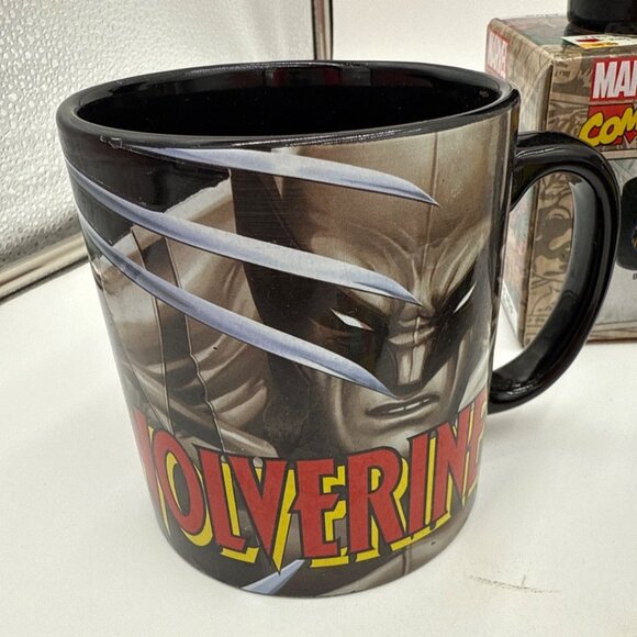 Collection of Marvel Comics Coffee Mugs, Water Cups, Koozie, Magnets X-Men Wolve - Picture 2 of 6